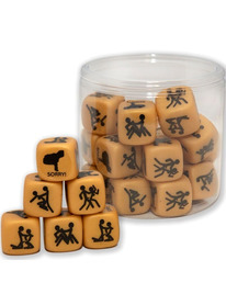 diablo picante - dado del amor posturas dorado