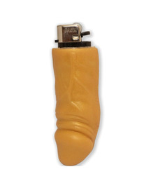 diablo picante - mechero recargable forma pene dorado