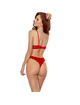 passion - catilla set thong + bra red s/m