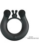 Cockring Pretty Love Duplo Dália com Vibração Preto