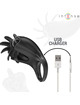 intense - mabel anillo vibrador 10 vibraciones con estimulador de clÍtoris negro