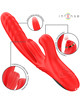 intense - rosalia multifuncional vibrador 3 em 1 vermelho