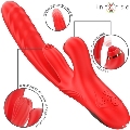 intense - rosalia vibrador multifunciÓn 3 en 1 rojo