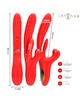 intense - rosalia multifuncional vibrador 3 em 1 vermelho