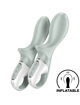 satisfyer - air pump booty 3 vibrador anal inflable verde gris