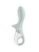 satisfyer - air pump booty 3 vibrador anal inflable verde gris