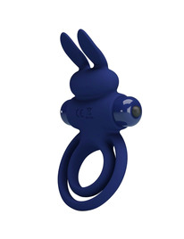 pretty love - darey doble anillo vibrador rabbit azul