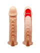 pretty love - emmit penis sleeve + clitoris stimulator flesh