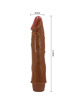 Baile - dwarf vibrador realÍstico 21 cm mulato