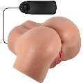 crazy bull - hailey trasero vibrador con vagina y ano realÍstico mulato control remoto