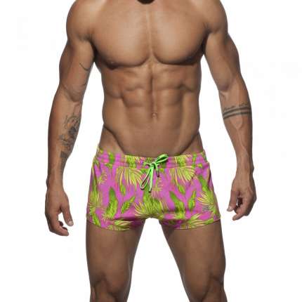 Shorts de Baño de Adictos Plantas Short Fushia,500113