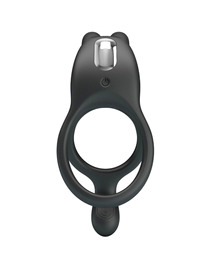 pretty love - seth doble anillo vibrador rabbit 7 vibraciones negro