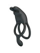 Pretty love - seth doble anillo vibrador rabbit 7 vibraciones negro