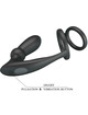 pretty love - emoni penis ring + anal plug 12 vibrations black