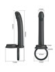 pretty love - dillion double penetration double cock ring black