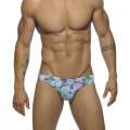 Sunga Addicted Floral Digital Bikini Azul Marinho