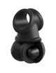 king cock - elite deluxe adjustable harness kit ring with testicles dildo 20.3 cm