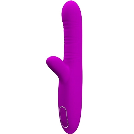pretty love - angelique multifunction vibrator + clitoris stimulator purple