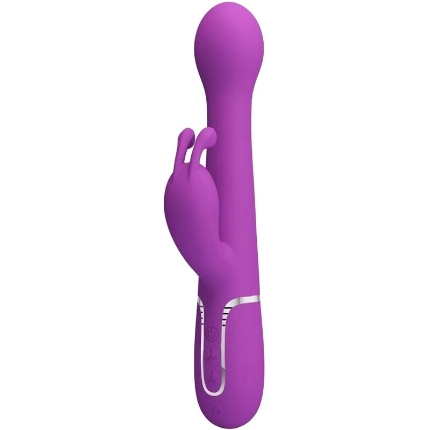 pretty love - dejon 3 in 1 multifunction rabbit vibrator purple