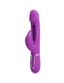 pretty love - kampas vibrador rabbit multifunciÓn 3 en 1 morado