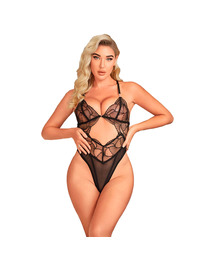 Body Subblime Kendra Renda Preta Plus Size