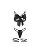 subblime - 955199 set sujetador con lazo negro ajustable s/m