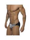 Sunga Addicted Closed Zebra Brief Preto,500125