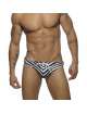 Sunga Addicted Closed Zebra Brief Preto,500125