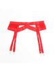 subblime - 955250 red bondage bra with garter set s/m