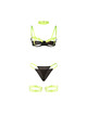 subblime - 955281 set sujetador con collar y detalles para piernas verde fluorescente l/xl