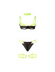 subblime - 955281 bra set with necklace and leg details fluorescent green l/xl