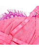 subblime - 955359 set sujetador con encaje y ligueros rosa y morado s/m