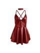 subblime - 955403 dress with burgundy leather straps l/xl