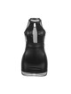 subblime - 955489 vestido cuello halter con transparencias negro l/xl