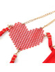 Conjunto Subblime Katie Correntes Vermelho