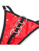 Subblime - 955533 red patent leather mesh zipper bra set s/m
