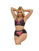 subblime - 955571 conjunto sujetador con cremallera de malla de charol rosa s/m