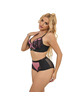 subblime - 955571 conjunto sujetador con cremallera de malla de charol rosa s/m