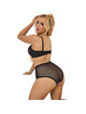 subblime - 955588 conjunto sujetador con cremallera de malla de charol rosa l/xl