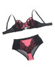 subblime - 955588 conjunto sujetador con cremallera de malla de charol rosa l/xl