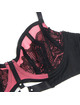 subblime - 955588 pink patent leather mesh zipper bra set l/xl