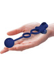 Cockring Pretty Love Remington Duplo com Plug e Vibnração Azul