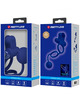 pretty love - remington doble anillo vibrador con plug azul