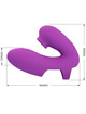 pretty love - athena vibrador de dedo con estimulador clÍtoris morado