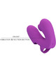 pretty love - athena vibrador de dedo con estimulador clÍtoris morado