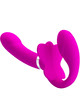 Pretty love - valerie double strap-on vibrator 12 vibrations purple