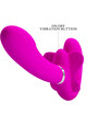 Pretty love - valerie double strap-on vibrator 12 vibrations purple