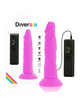 diversia - flexible vibrating dildo purple 23 cm -o- 4.3 cm