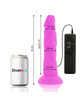diversia - flexible vibrating dildo purple 23 cm -o- 4.3 cm