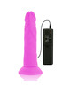 diversia - flexible vibrating dildo purple 23 cm -o- 4.3 cm